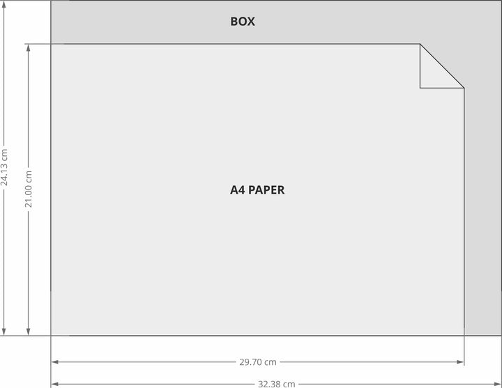 A4 Premium Storage Boxes - Sturdy | Stackable | Brass Label