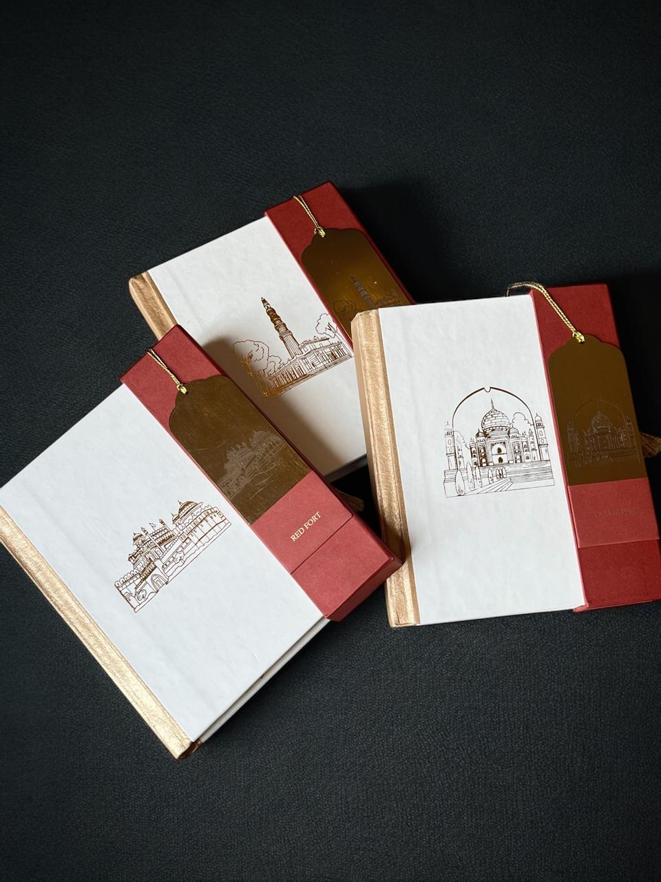 Gifts of Love | Travels in India Notebook and Metal Bookmark Stationery Gift Set