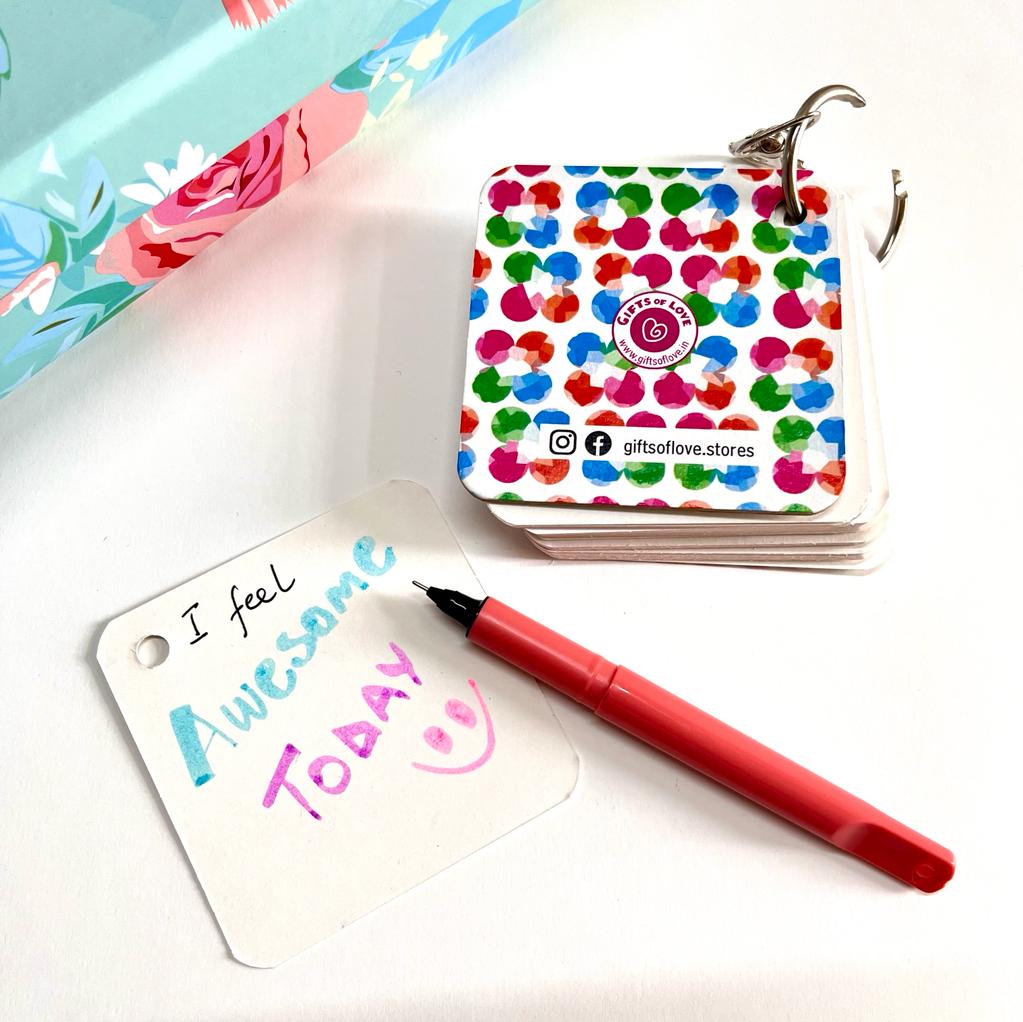 Gifts of Love  Memo Fun Mini Ring Notebook | With Keychain