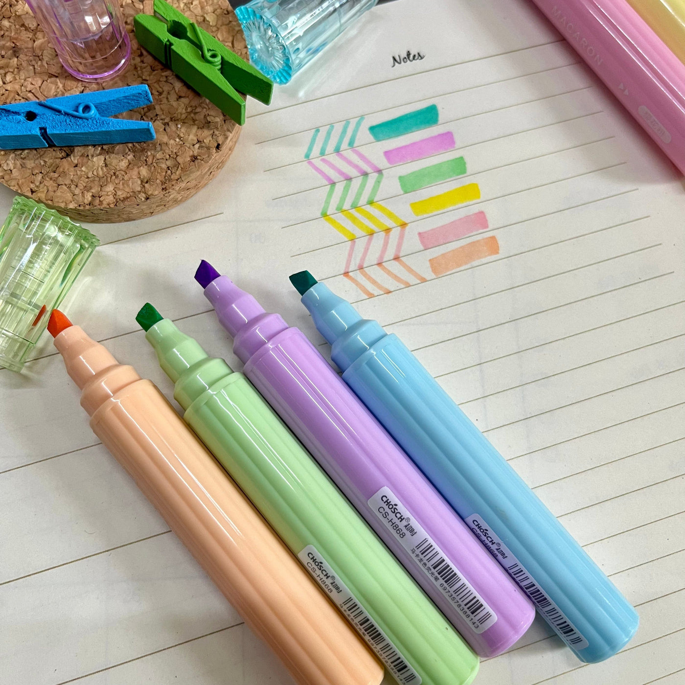 Spectrum Highlighter Pens | Set of 6 | Buy Awesome Stationery at Gifts of Love 