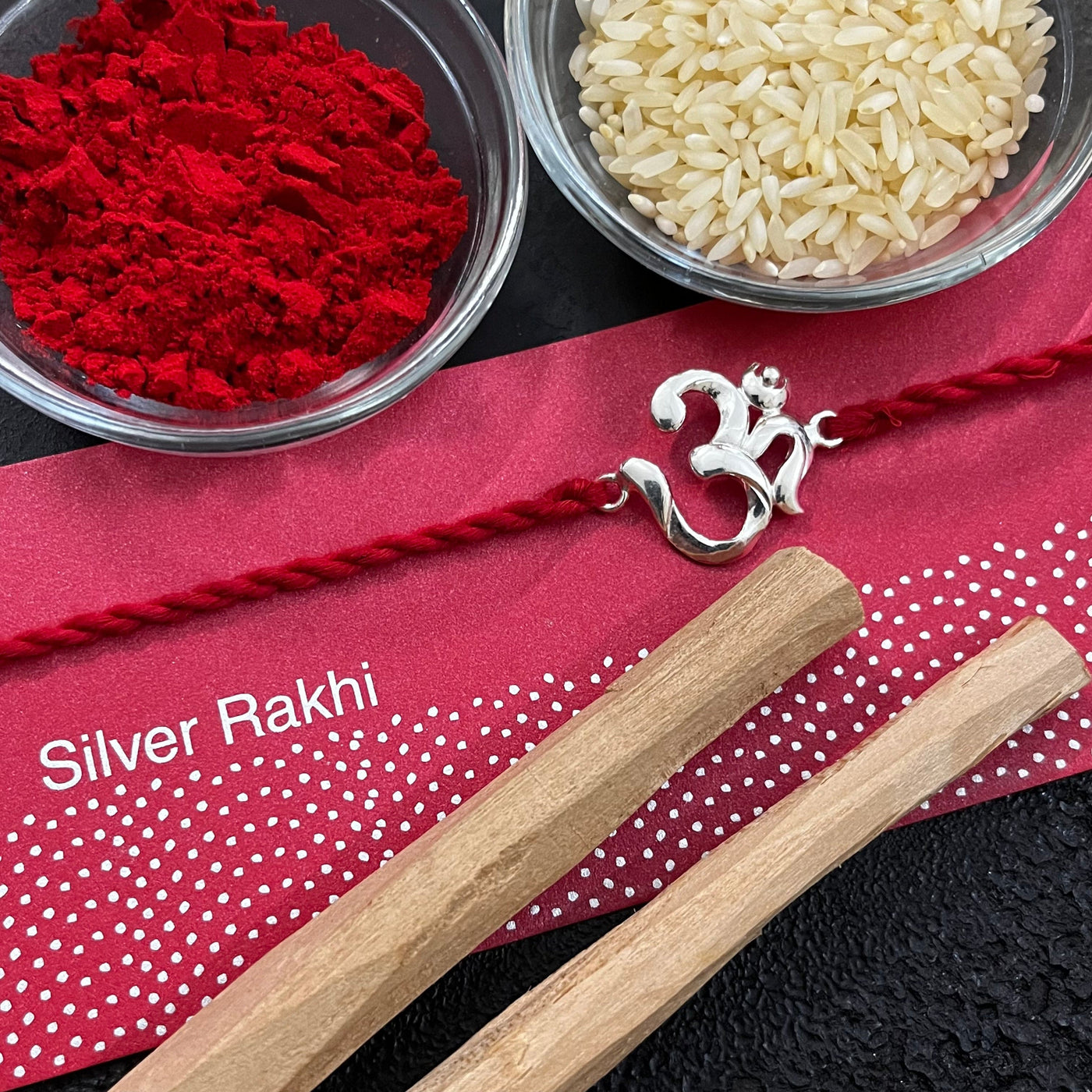 Gifts of Love Gosai Silver Rakhi | 92.5 Pure Silver Rakhis