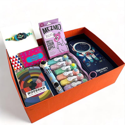Gifts of Love Space Traveller Rakhi Boxed Gift Hamper | Fun, Cute & Useful Gifting