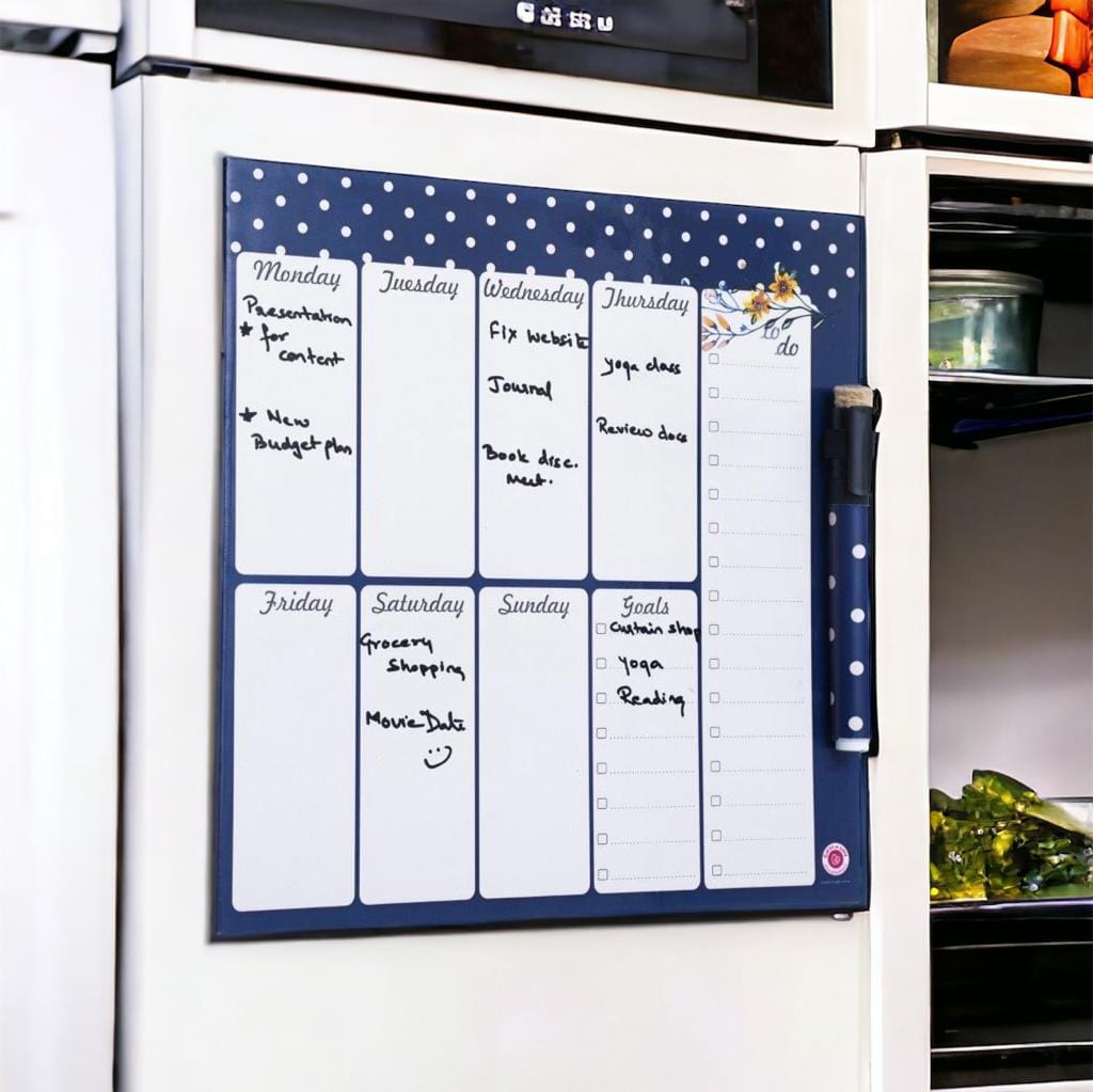 Gifts of Love Azalea Magnetic Rewritable Week Planner with pen