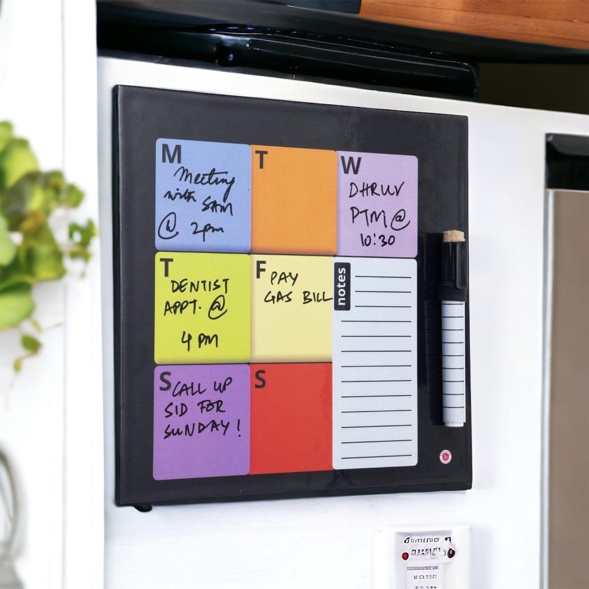 Gifts of Love Folio Magnetic Rewritable Weekly Schedule & Meal Planner with pen
