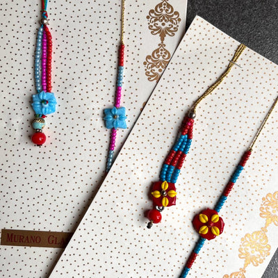 Gifts of Love One of a Kind Aadit Rakhi Lumba Set | Set of 2