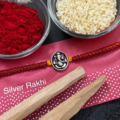 Gifts of Love Avighna Silver Rakhi | 92.5 Pure silver rakhis