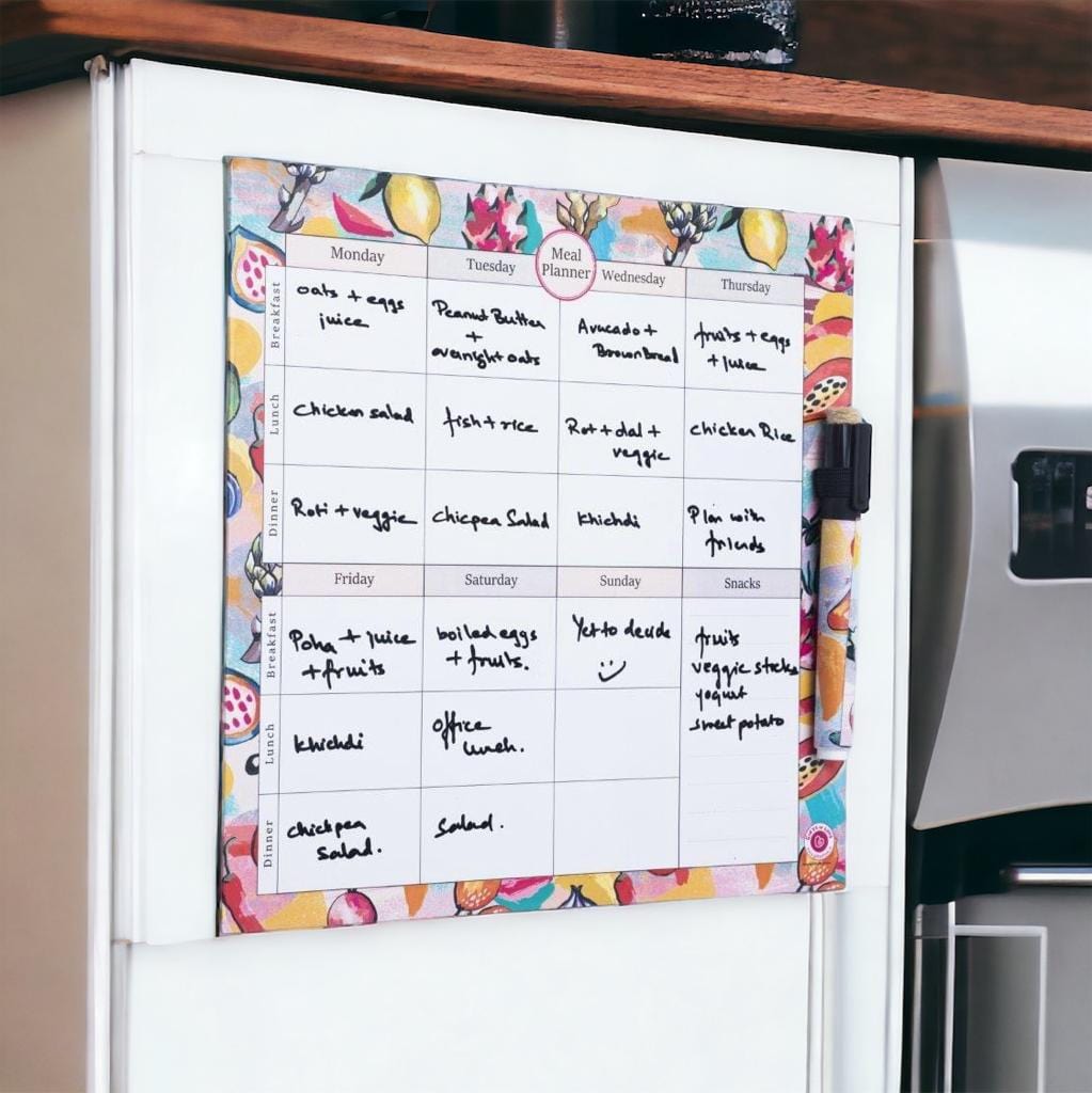 Gifts of Love Fresca Magnetic Rewritable Weekly Meal Planner with pen