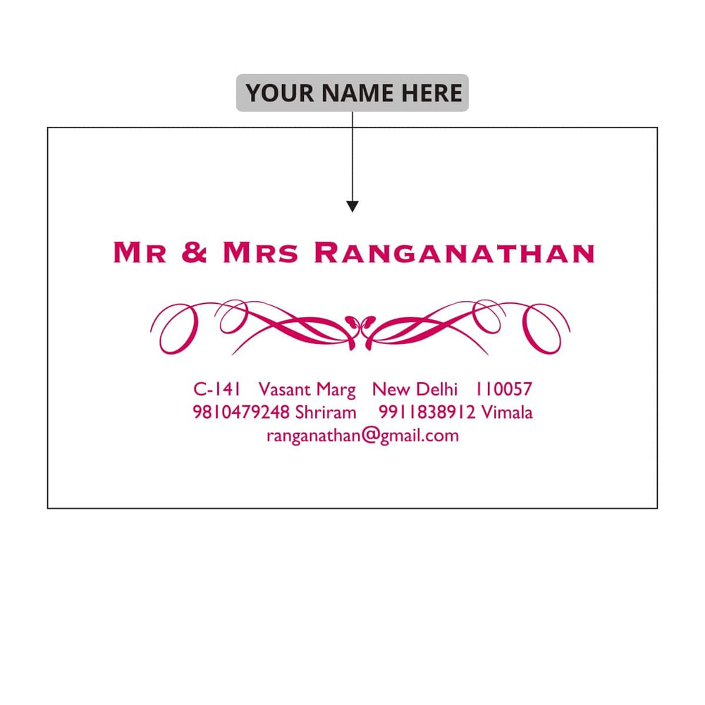 Gifts of Love Personalised Name Cards