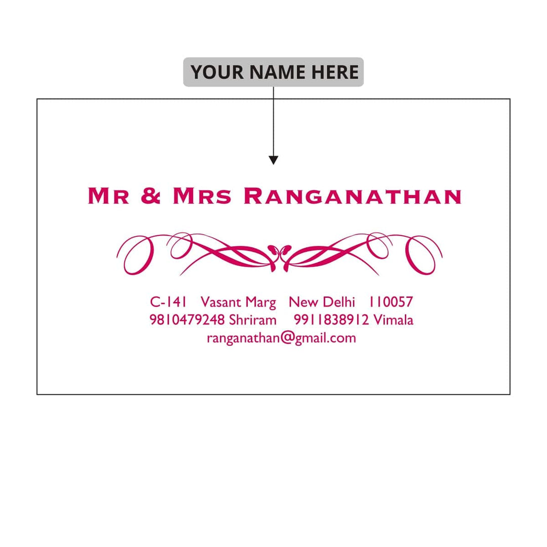 Gifts of Love Personalised Name Cards