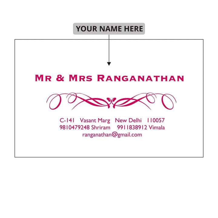 Gifts of Love Personalised Name Cards