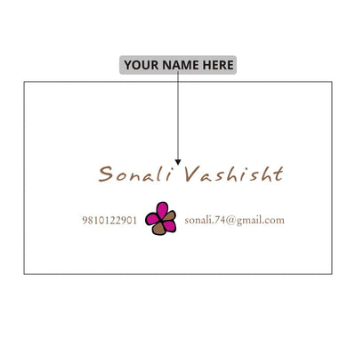 Gifts of Love Personalised Name Card