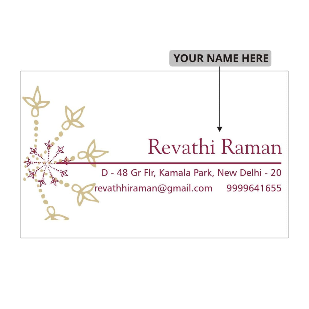Gifts of Love Personalised Name Cards