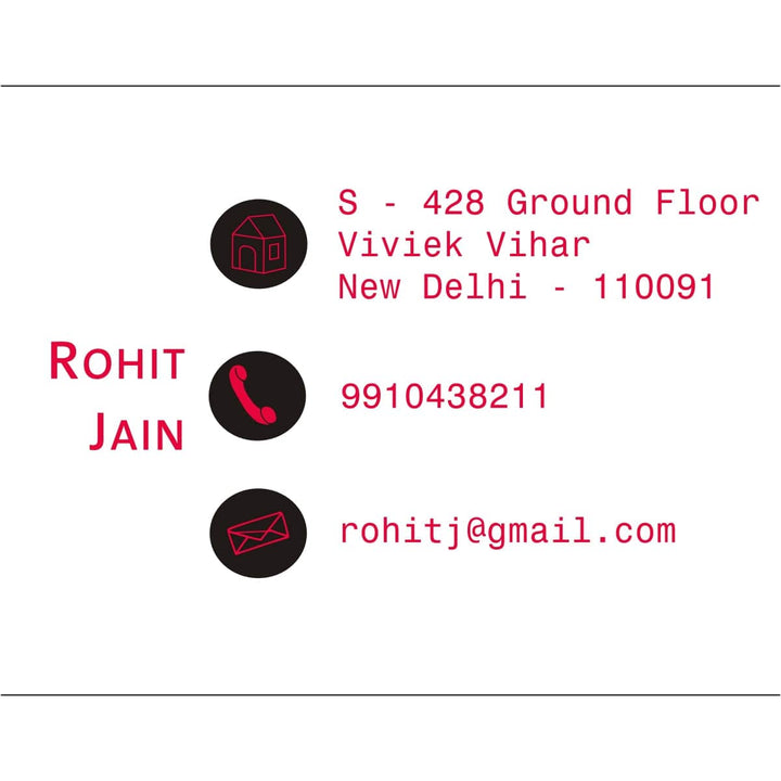 Name card personalised - 014