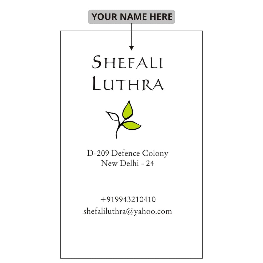 Gifts of Love Personalised Name Cards