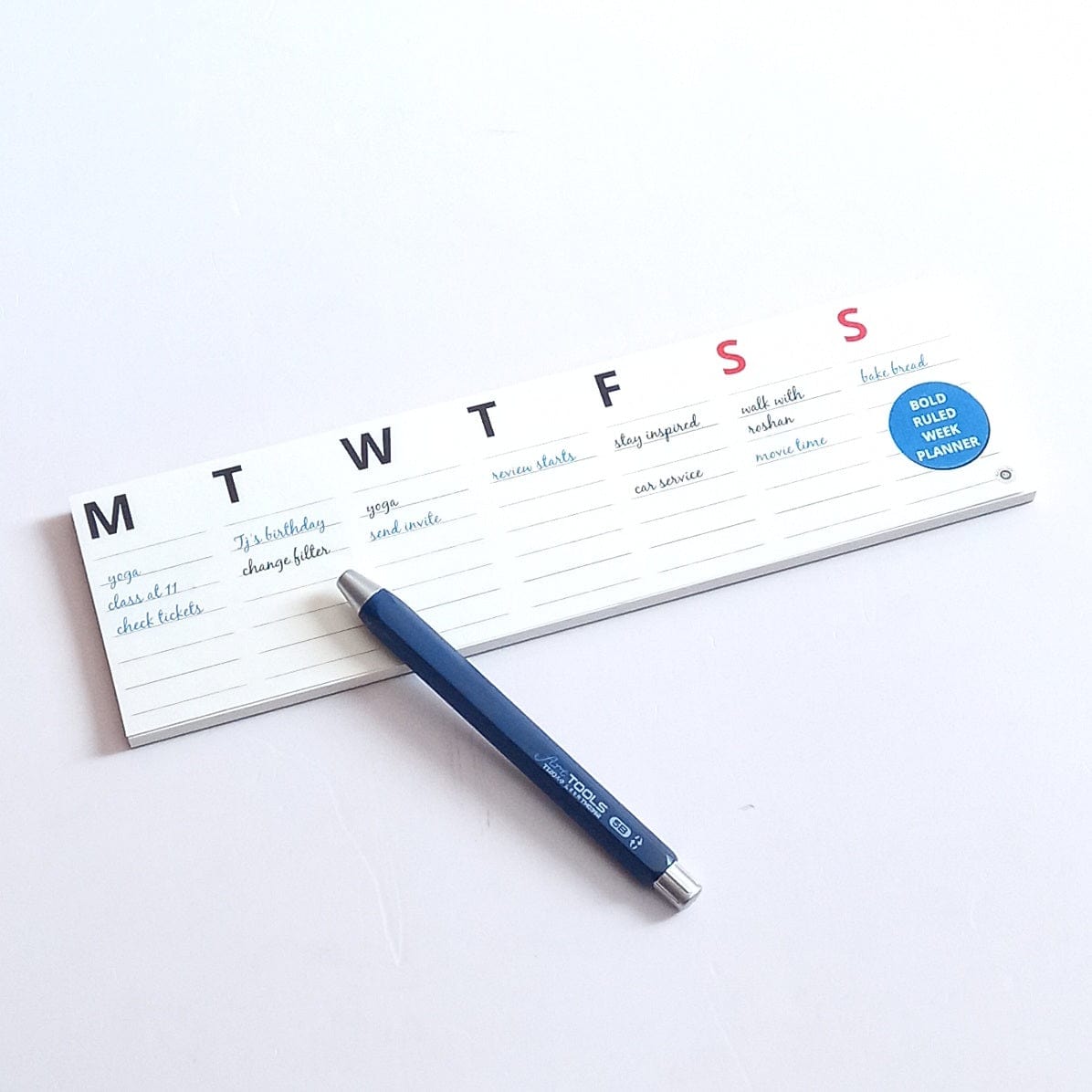 Gifts of Love BOLD Weekly Notepad Slim Ruled