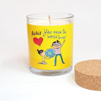 You Mean the World to Me | Ahava Personalised Candle