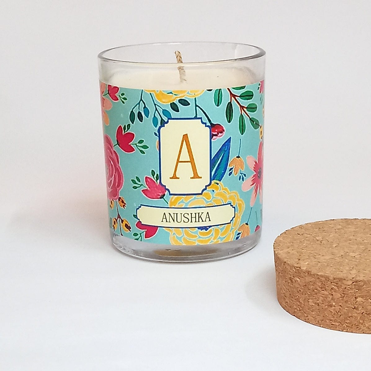 Gifts of Love | A-Z Initials Personalised Candle - Camellia