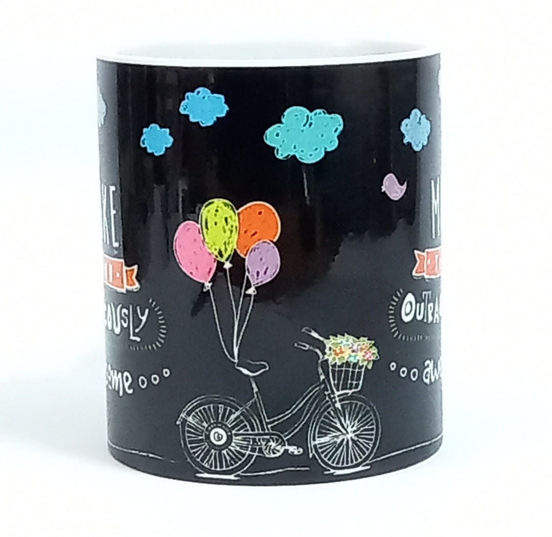 Personalised Coffee Mug Chalk Art Make Today Outrageously Awesome