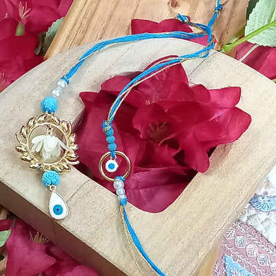 Neti Evil Eye Rakhi Lumba Set