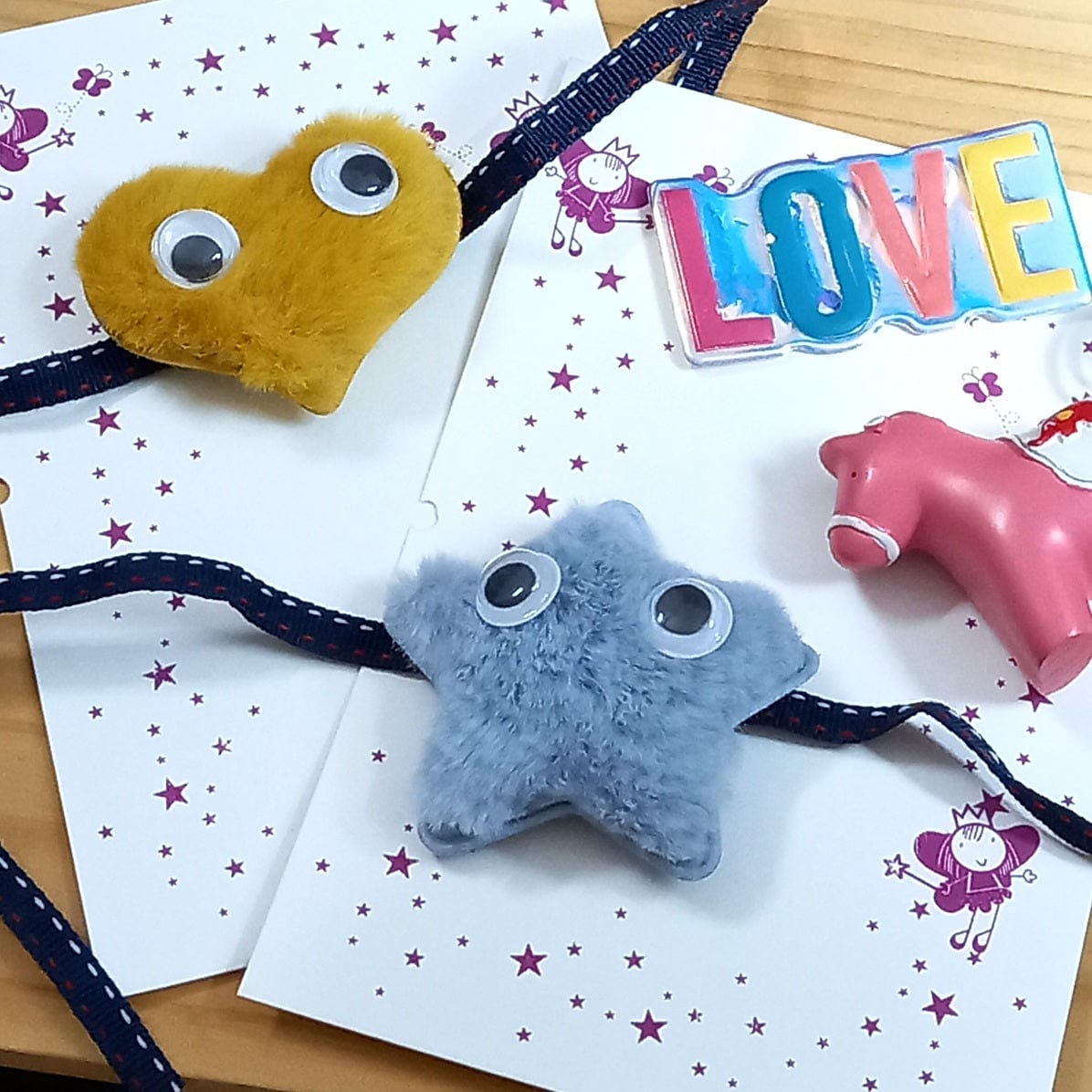 Gifts of Love Googly Woogly Love Kids Rakhi | Set of 2
