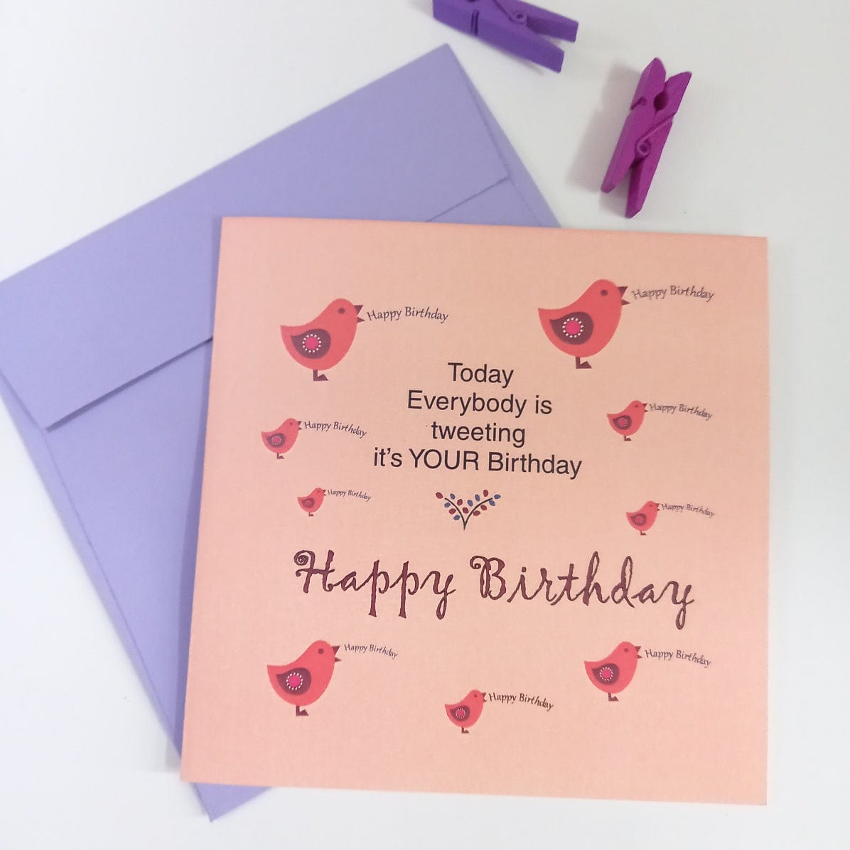 Everybody is Tweeting | Birthday Greeting Card