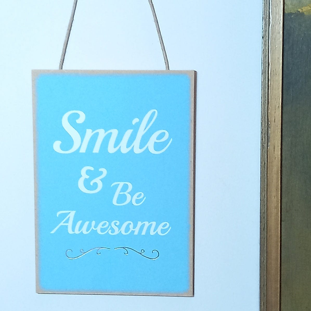 Smile & be Awesome - Wall Quote