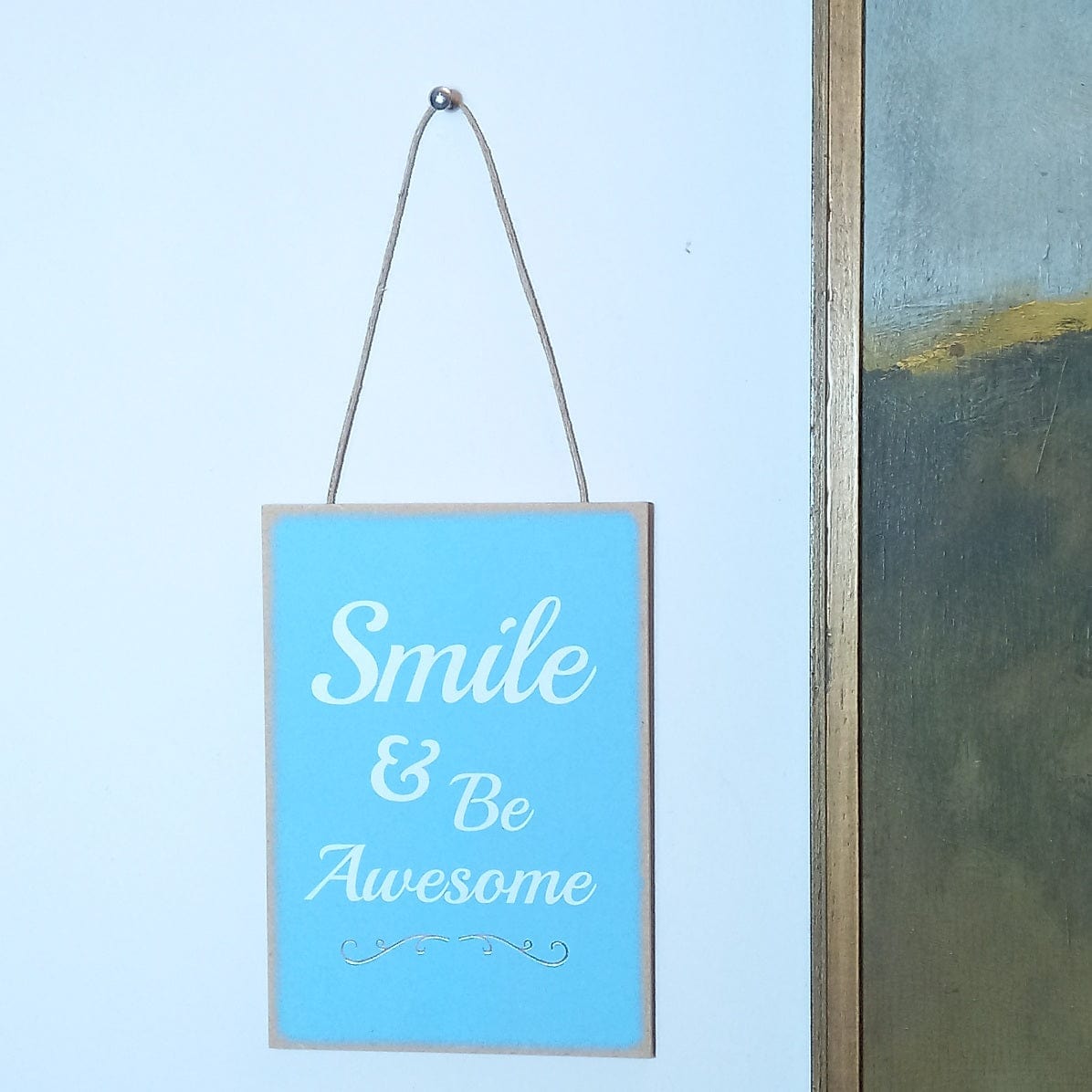 Smile & be Awesome - Wall Quote