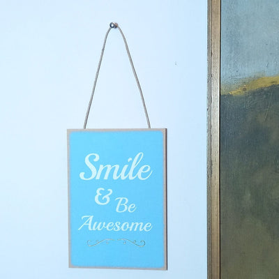 Smile & be Awesome - Wall Quote