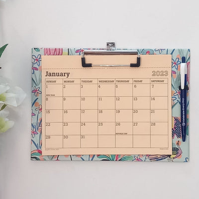Gifts of Love 2023 Fridge Calendar & Wall Mountable Clipboard Calendar with Pen