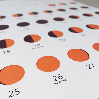 Gifts of Love | 2024 Moon Phase Wall Calendar | 100% Recycled paper | Sustainable Gifting