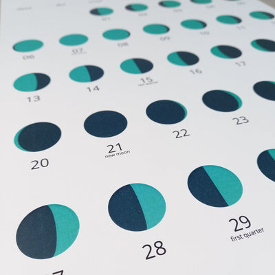 Gifts of Love | 2024 Moon Phase Wall Calendar | 100% Recycled paper | Sustainable Gifting