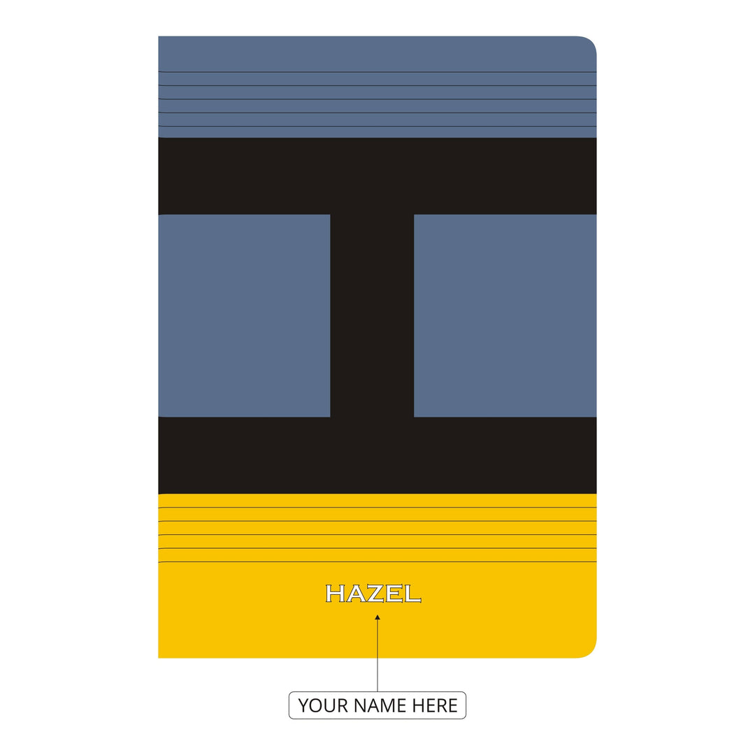 Monaco Personalised Alphabet Initial A-Z Notebook