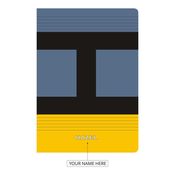 Monaco Personalised Alphabet Initial A-Z Notebook