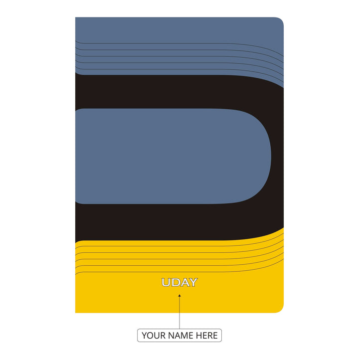 Monaco Personalised Alphabet Initial A-Z Notebook