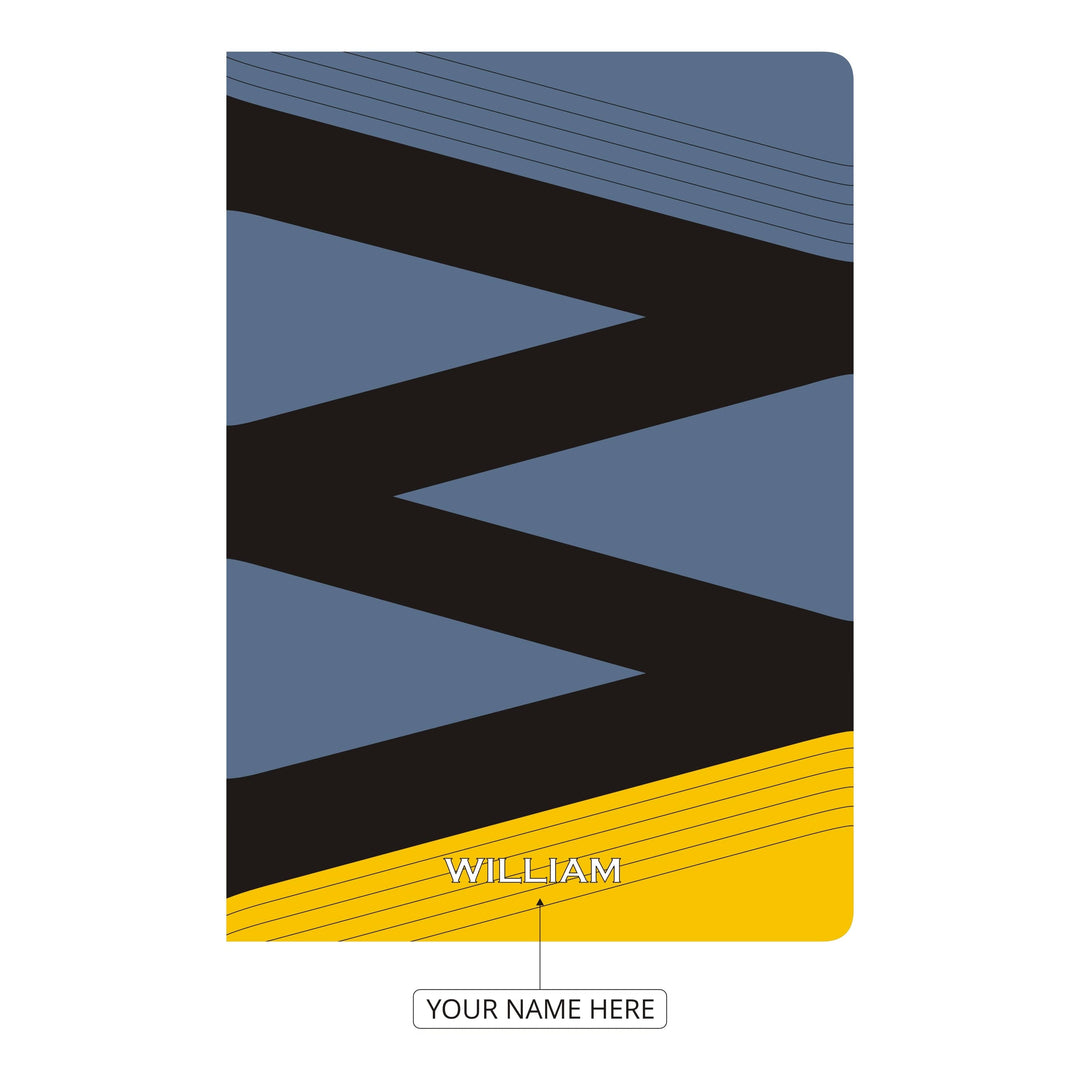 Monaco Personalised Alphabet Initial A-Z Notebook