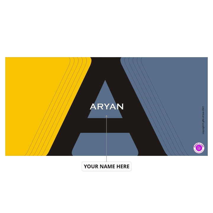 Monaco Personalised Initial Coffee Mug