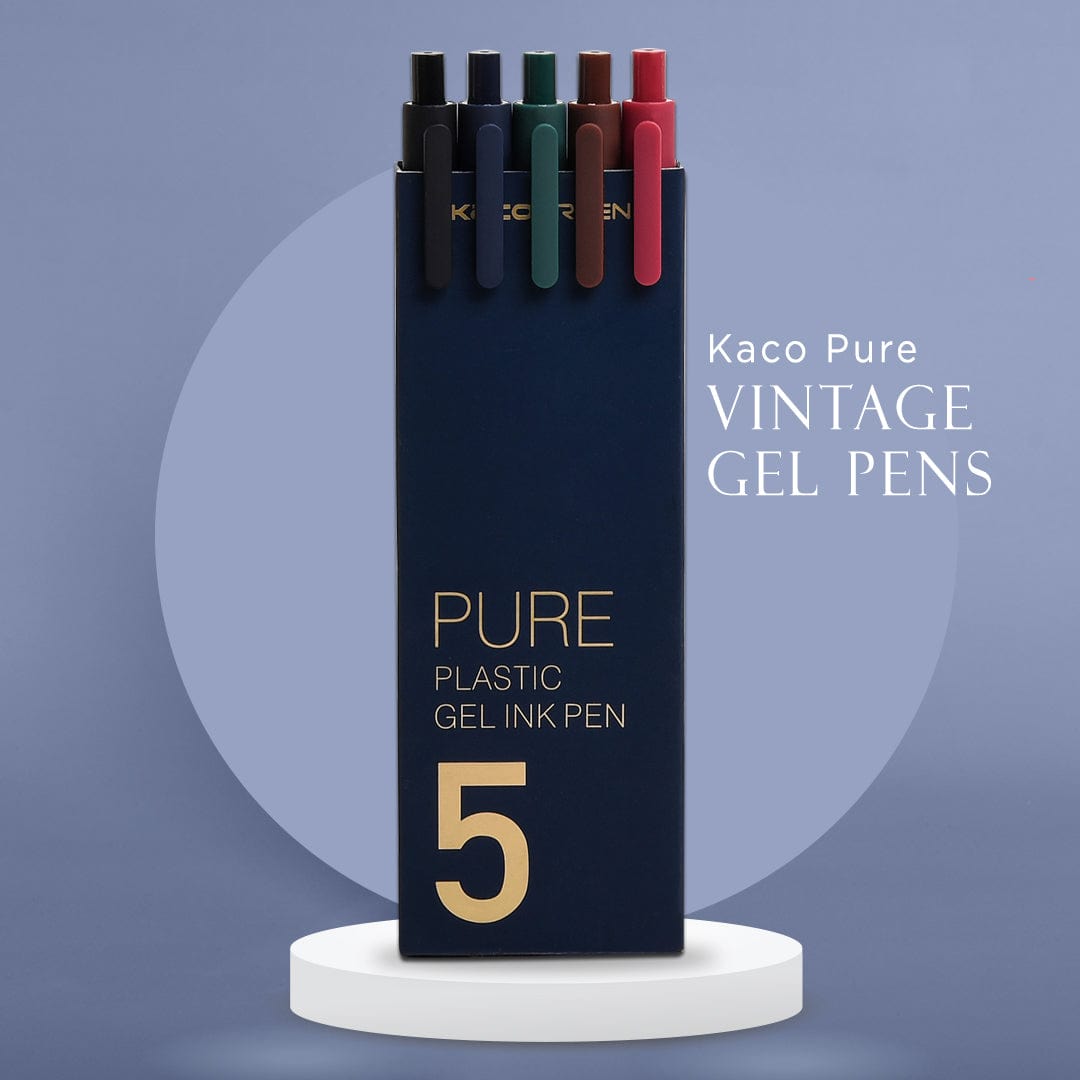 Kaco Pure Vintage Gel Pens Set of 5