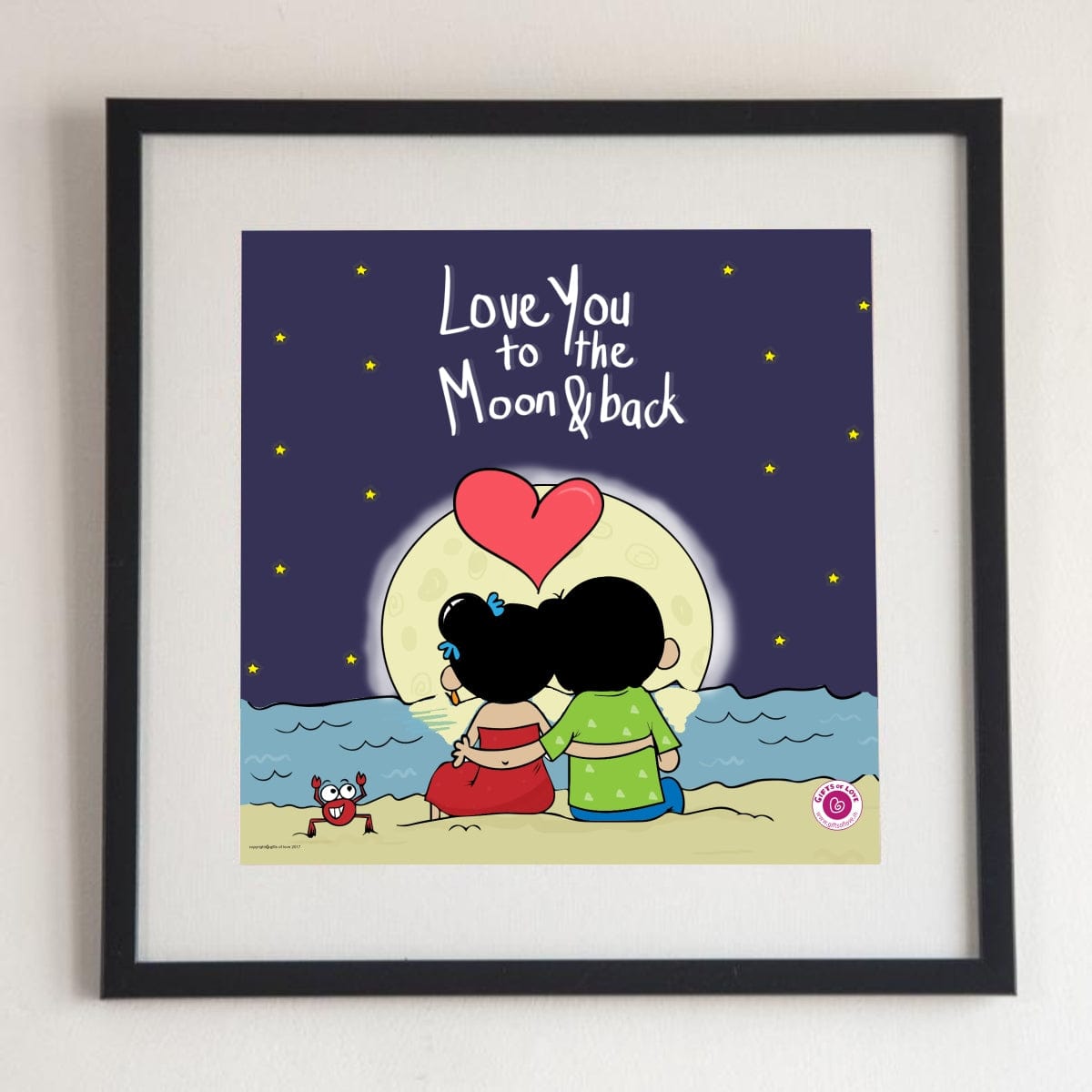 Gifts of Love Wall Art Ahava Love You to the Moon and Back