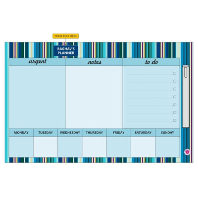 Gifts of Love Dry Erase Board Big - Blue Stripe Handy Planner