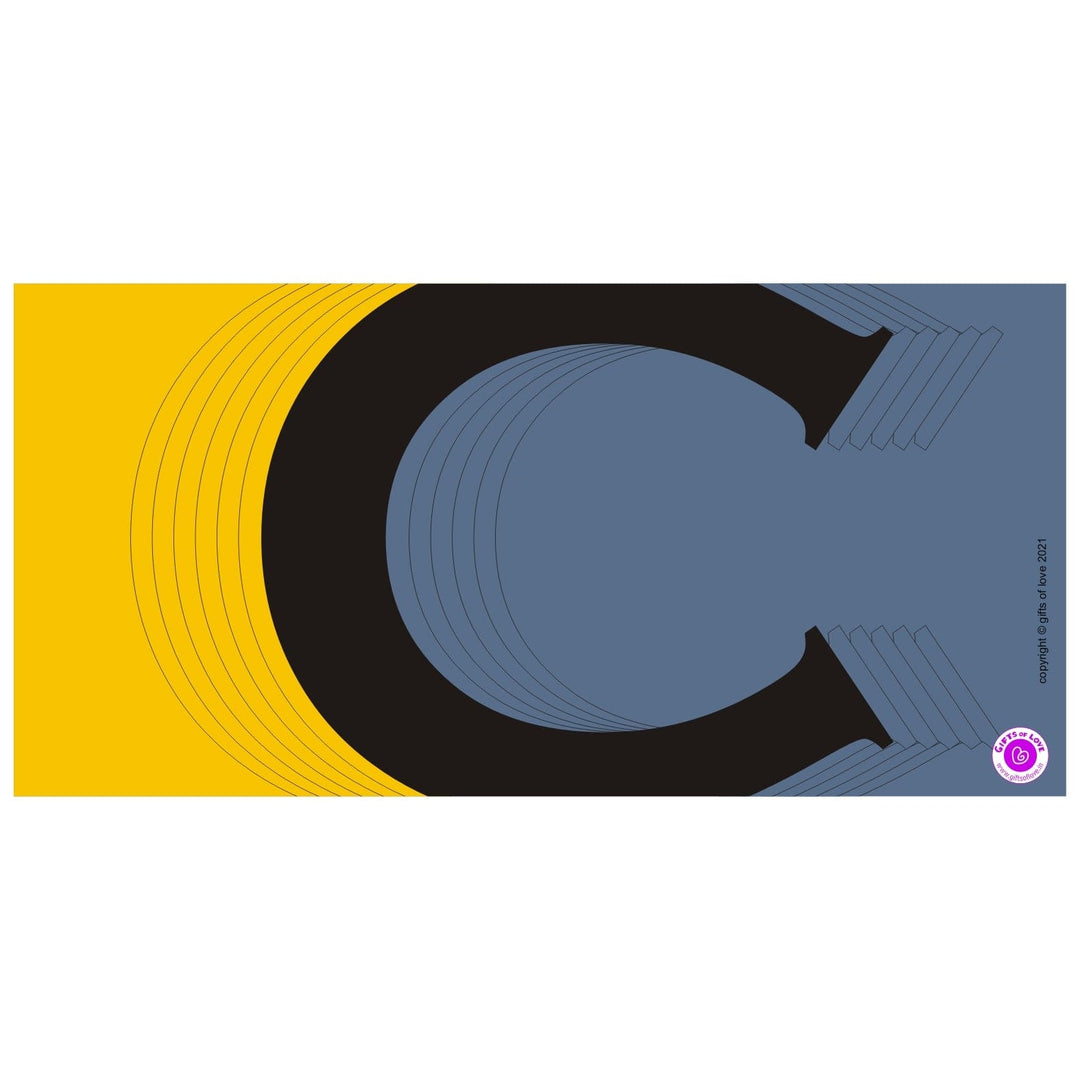 Monaco Initial Coffee Mug