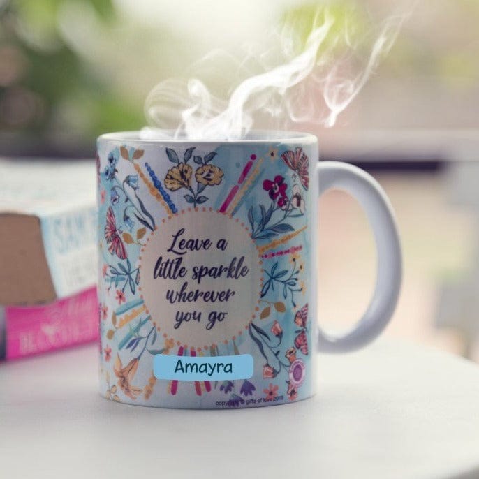 Gifts of Love Personalised Coffee Mug Leave a Little Sparkle