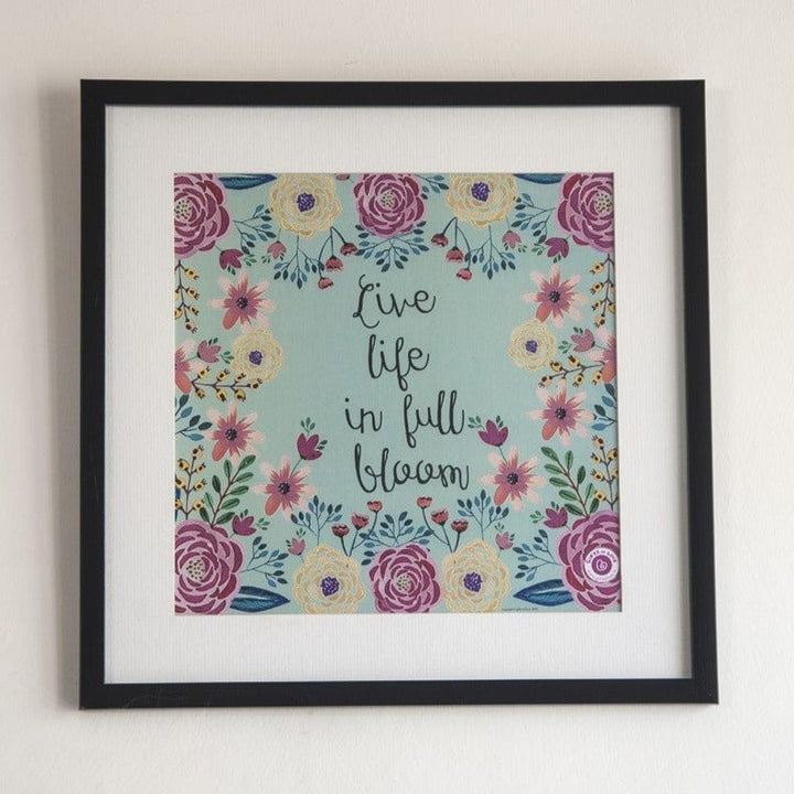 Wall Art Rosetta - Live life in full bloom