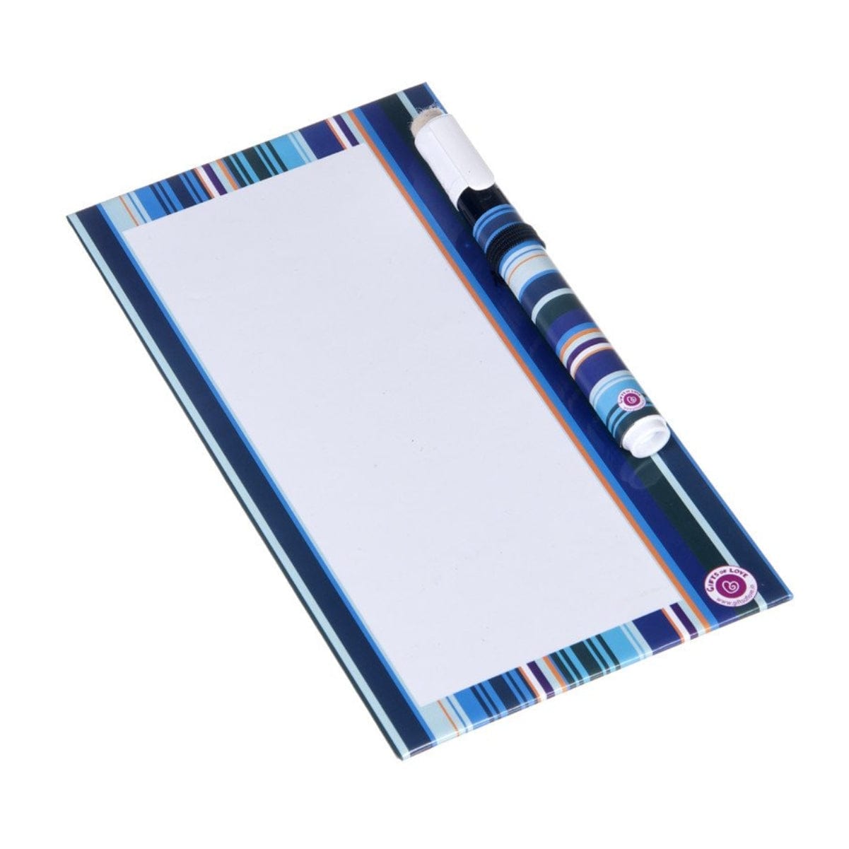 Gifts of Love Rewritable Dry Erase Board Blue Stripe