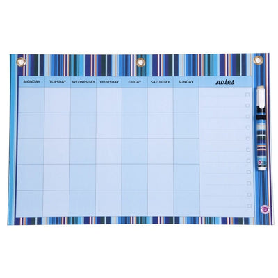 Gifts of Love Dry Erase Board Big - Blue Stripe Month Planner