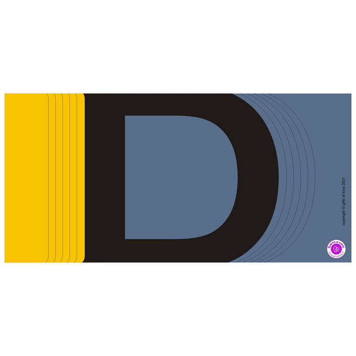 Monaco Initial Coffee Mug