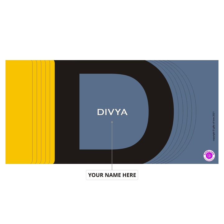 Monaco Personalised Initial Coffee Mug