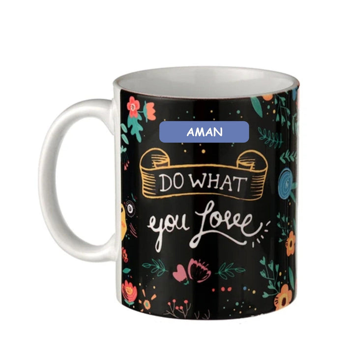 Personalised Coffee Mug Chalk Art Do What You Love