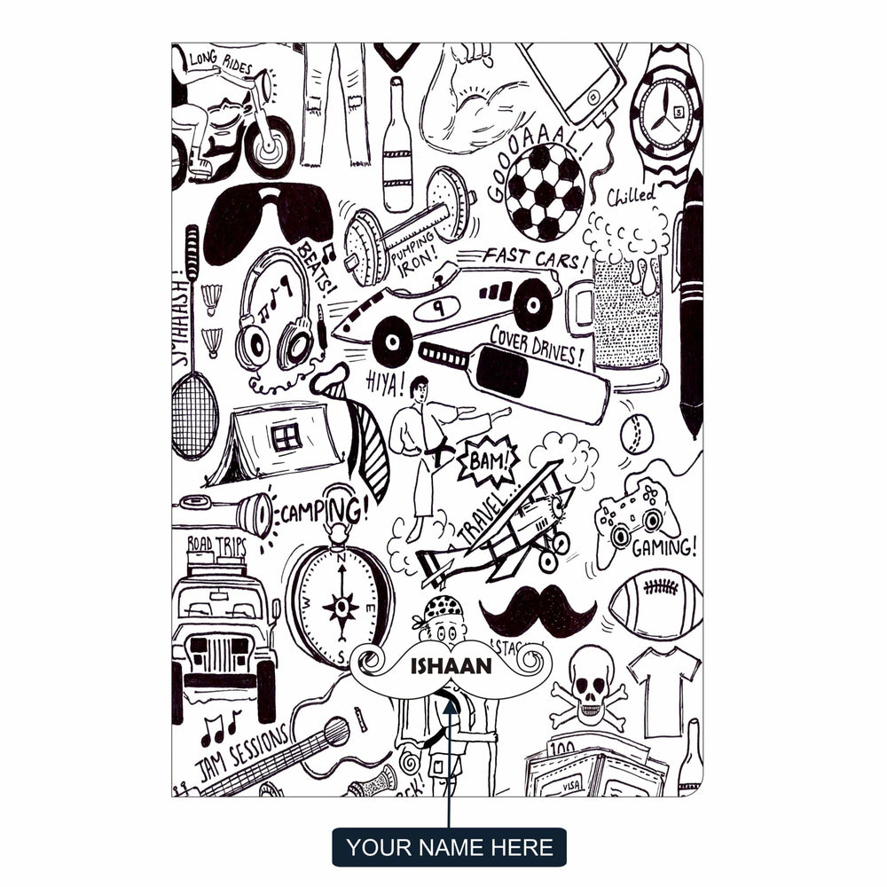 Gifts of Love Personalised Soft Cover Notebook A5 Dude