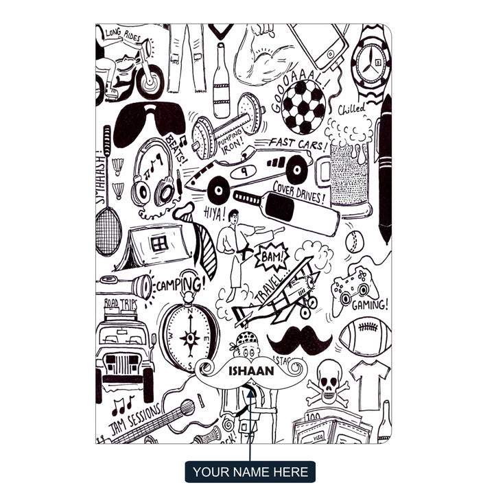 Gifts of Love Personalised Soft Cover Notebook A5 Dude