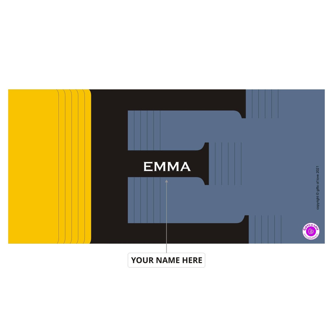 Monaco Personalised Initial Coffee Mug